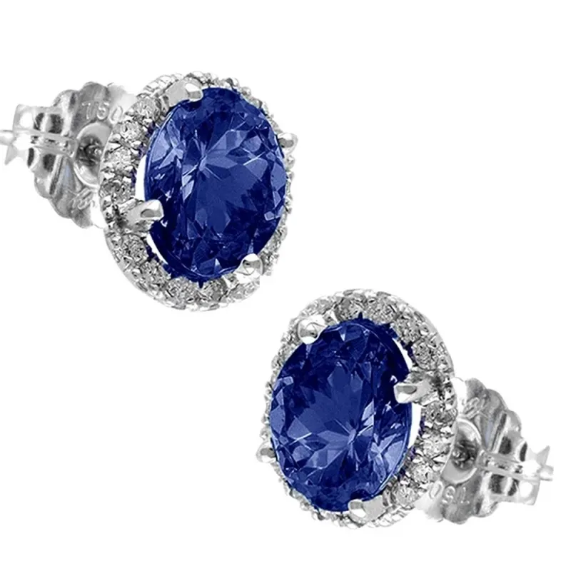 Pendientes Oro Blanco 18k modelo Buganvilla (32 diamantes 1,25mm. 0,32cts.)