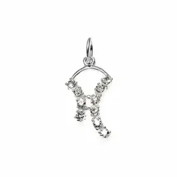 Colgante plata Ley 925m bandas circonitas 29mm. [AB3875]