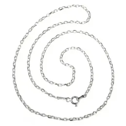 Cadena plata Ley 925m 45 cm. forzada 0,50 mm. lisa [AB3493]