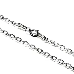 Cadena plata Ley 925m 45 cm. forzada 0,50 mm. lisa [AB3493]