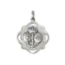 Medalla Plata Ley 925m Cristo Tres Caidas Triana 32mm. [AB9280]