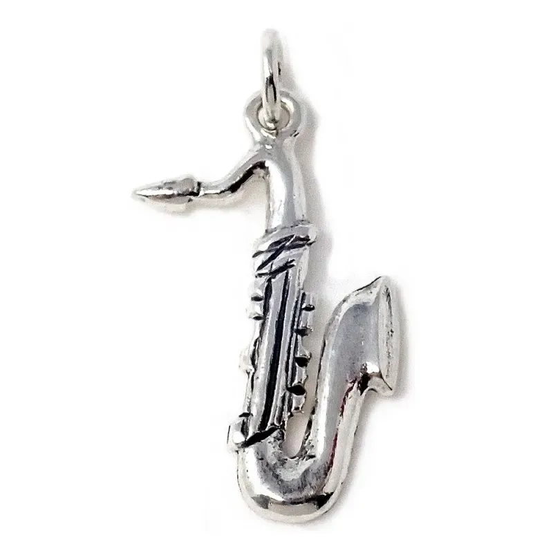 Colgante plata Ley 925m motivo saxofón [AB4918]