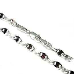 Cadena plata Ley 925m 50 cm. lumina 0,80 mm. lisa [AB3510]