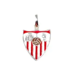Sevilla FC escudo plata Ley 925m colgante macizo unisex 21 mm.
