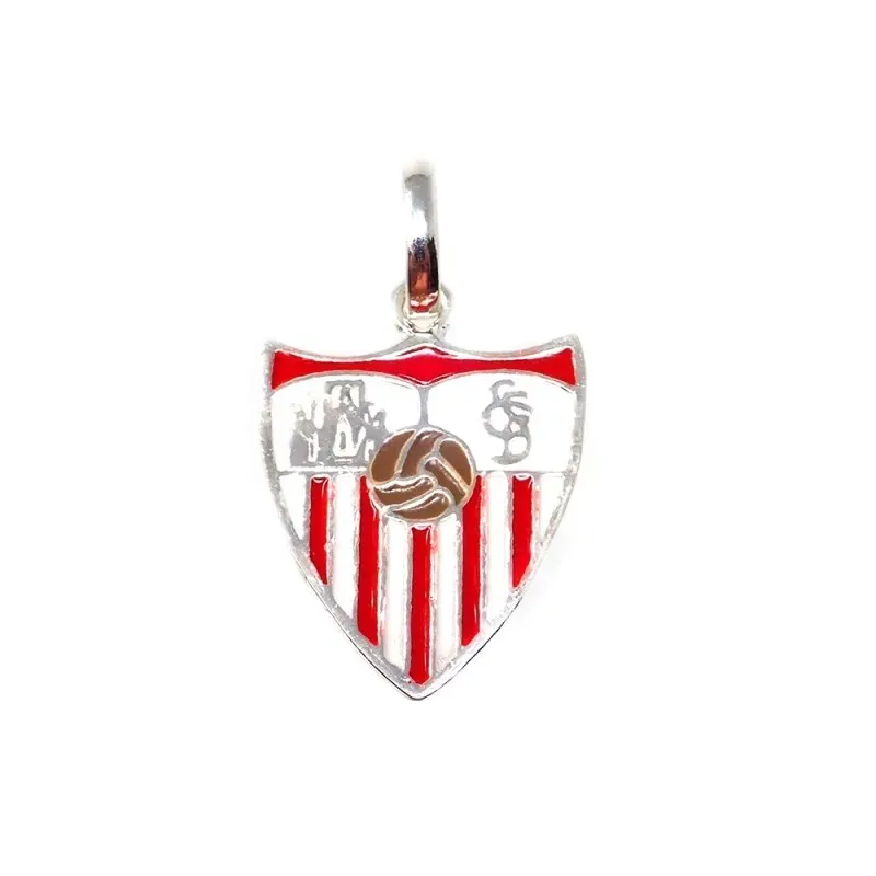 Sevilla FC escudo plata Ley 925m colgante macizo unisex 21 mm.