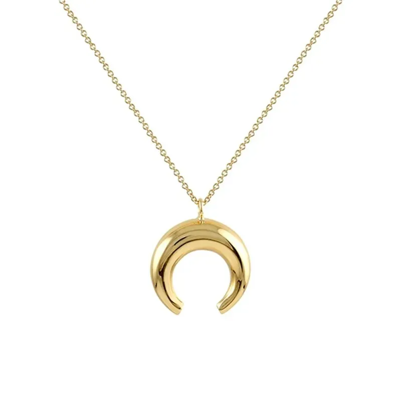Collar Oro Amarillo 18k modelo Circles Colgante:14mm. Cadena:42cm.