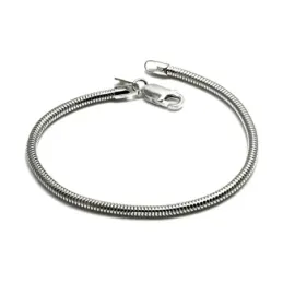 Pulsera plata Ley 925m cola topo 19.5cm. ancho 2.9mm. cierre mosquetón mujer [AC1171]