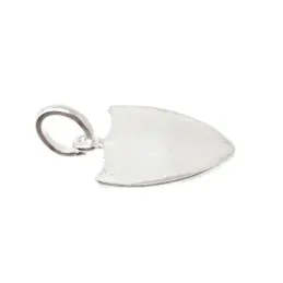 Sevilla FC escudo plata Ley 925m colgante macizo unisex 19 mm. esmalt