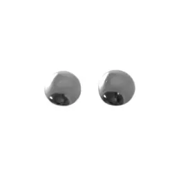 Pendientes plata Ley 925m redondos lisos 8mm. [AB3559]