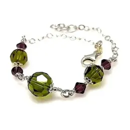 Pulsera plata ley 925m cristal Swarovski [AB0001]