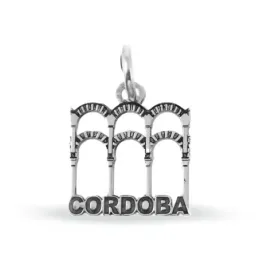 Arcos de la Mezquita de Córdoba Colgante en Plata de Ley 925m con 14