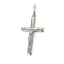 Cruz Cristo Colgante en Plata de Ley 925m de 33 x 21 mm.