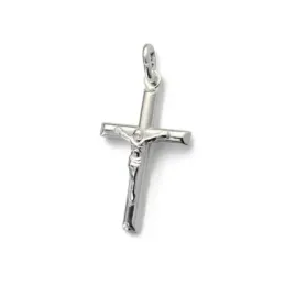 Cruz Cristo Colgante en Plata de Ley 925m de 27 x 18 mm.