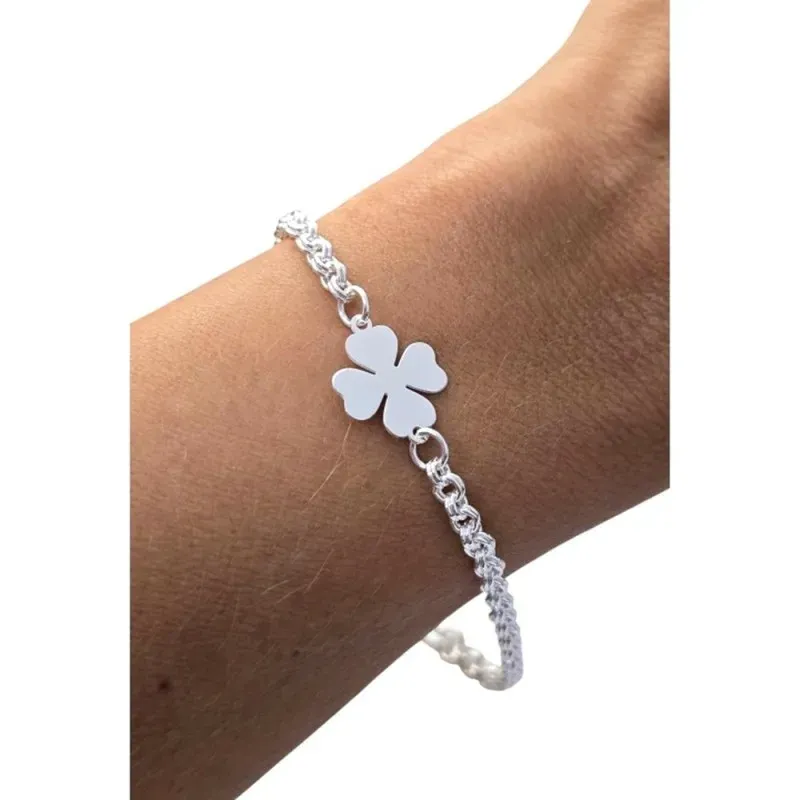Pulsera Plata Ley 925m 17 cm. cadena forzada alargada 2 mm. corazón c