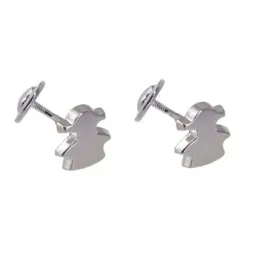 Pendientes plata Ley 925m rodiado motivo niña [AB4405]