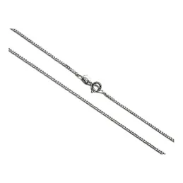 Cadena plata ley 925m lisa 60mm. barbada 0.35 [AB0469]