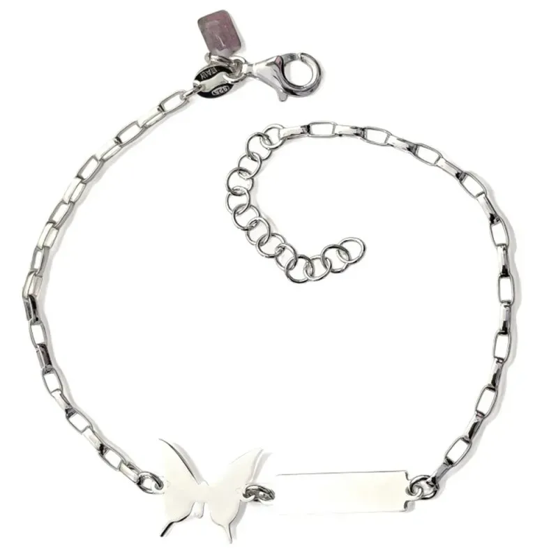 Esclava Pulsera Plata Ley 925m 17 cm. forzada alargada chapa 15 x 5 m