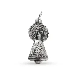 Colgante plata ley 925m 25mm. Virgen Pilar pequeño [AA8213]