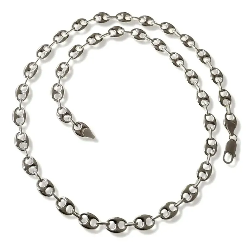 Cadena plata Ley 925m unisex 40 cm. eslabones calabrote 12 x 9 mm.