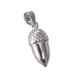 Colgante plata Ley 925m bellota grande troquel [AB1153]