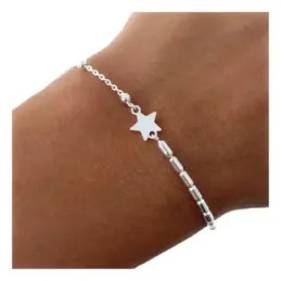 Pulsera Plata Ley 925m con 16.5 cm. bolas 2.5 mm. toneles 2 mm. estre