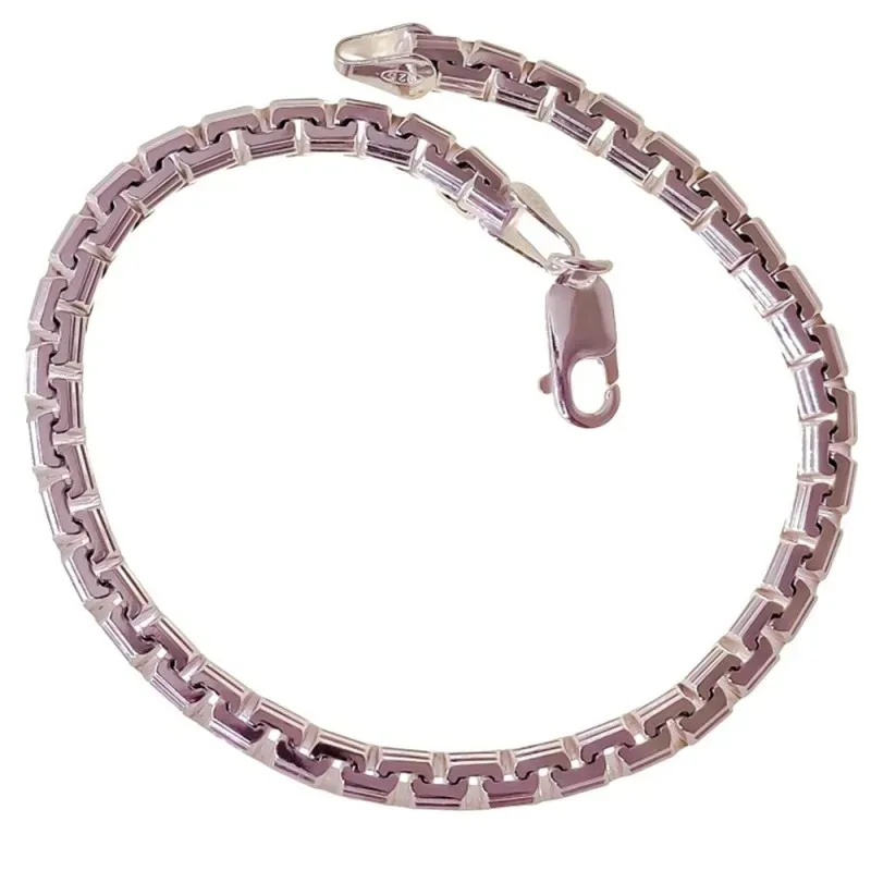 Pulsera en Plata de Ley para hombre con 22 mm. cadena veneciana maciz