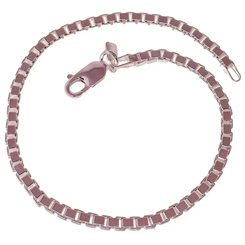 Pulsera en Plata de Ley para hombre con 22 mm. cadena veneciana maciz