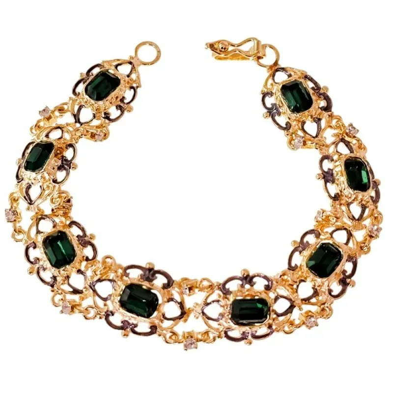 Pulsera Isabelina en Plata de Ley 925m chapada oro de 19 cm. con pied