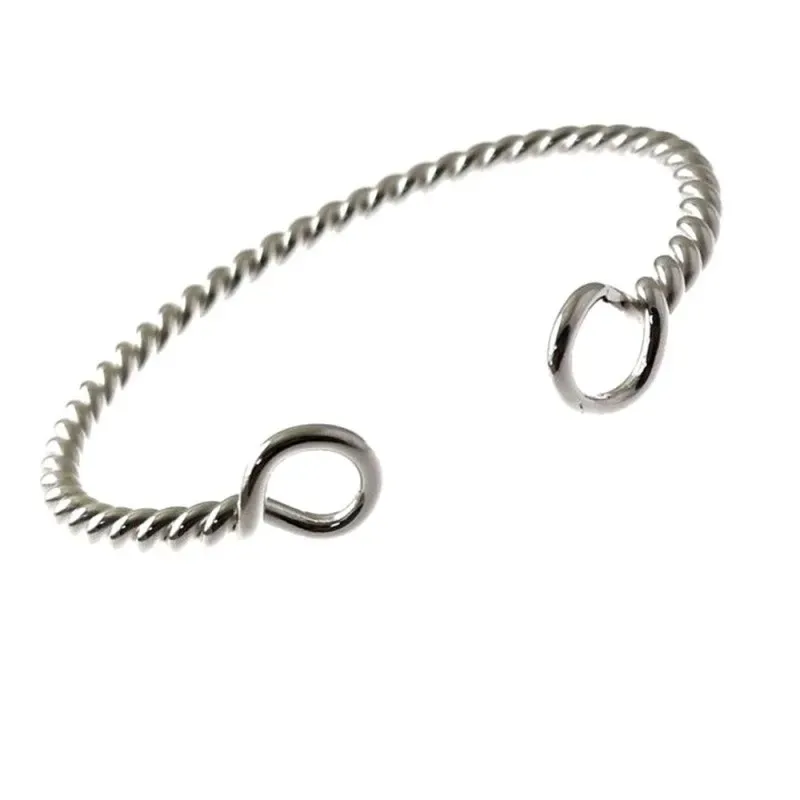 Pulsera Rígida Brazalete en Plata Ley 925m de 55 mm. tonisa de 3 mm.