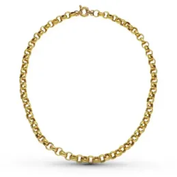 Cadena oro 18k rolo hueca 45 cm 8 mm. 39.35 grs. [9677]