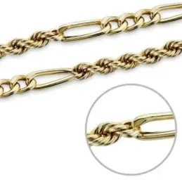 Cordón cadena oro 18k hueca cartier 50 cm. 4 mm. 13.00 grs. [9580]