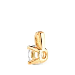 Colgante en Oro de 18k con diamante brillante de laboratorio de 5 mm.