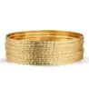 Pulsera Semanario en Oro de 18k con siete aros de 65 mm. de interior y 2.7 mm. de ancho