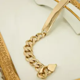Esclava oro 18k barbada maciza [17]