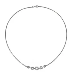 Gargantilla oro blanco 18k [407]