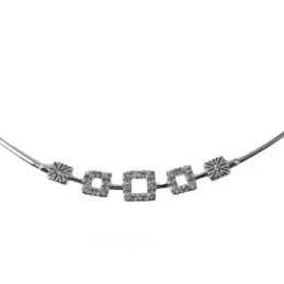 Gargantilla oro blanco 18k [407]