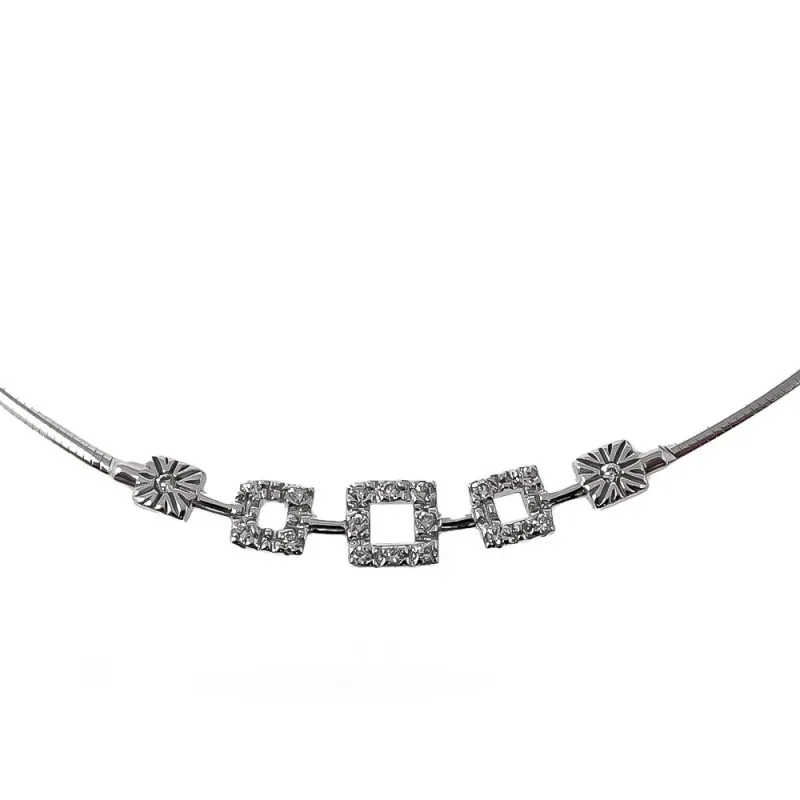 Gargantilla oro blanco 18k [407]