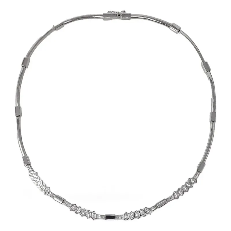 Gargantilla oro blanco 18k [580]