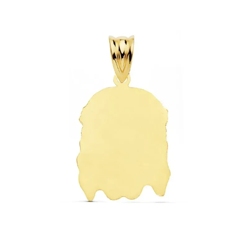 Cabeza rostro oro 18k Cristo Buena Muerte 23mm. [AA7393]