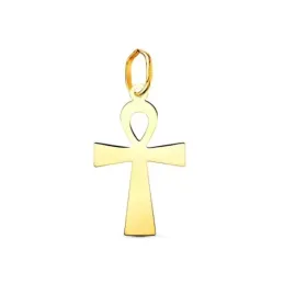 Cruz de la Vida Colgante en Oro 18k con 18 mm. lisa