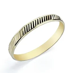 Alianza oro 9k 3mm. tallada [7878]