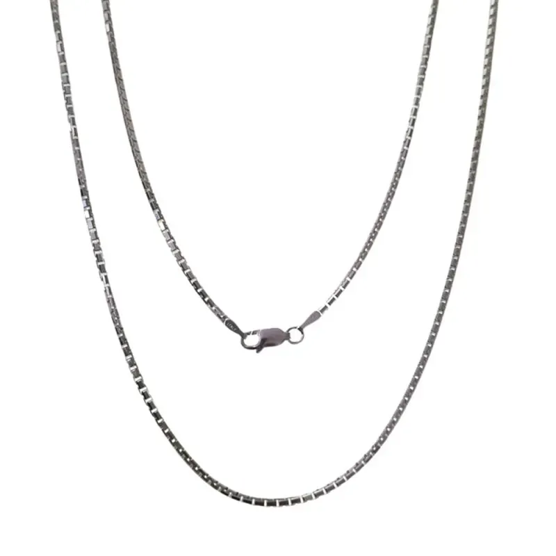 Cadena plata Ley 925m unisex 50 cm. veneciana espesor hilo 0.40 mm. M