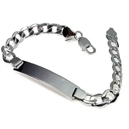 Esclava plata ley 925m lisa hueca barbada [AB0525GR]