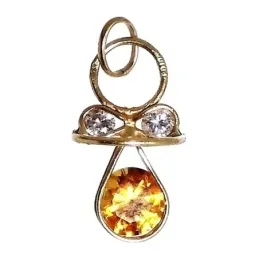 Colgante oro 18k chupete circonitas [4953]