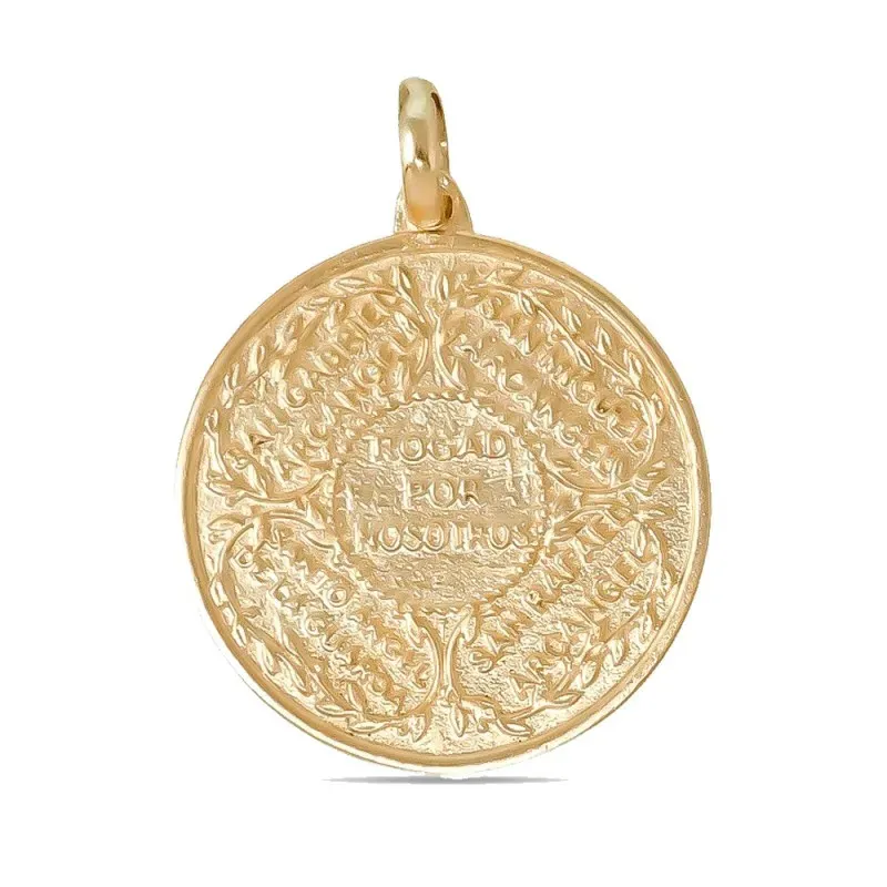 Santos Ángeles Custodios Medalla Oro de 18k maciza 25 mm. San Rafael