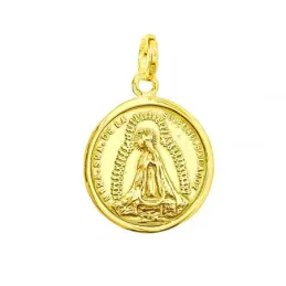 Virgen Nuestra Señora de la Soledad Badajoz Medalla en Oro de 18k co