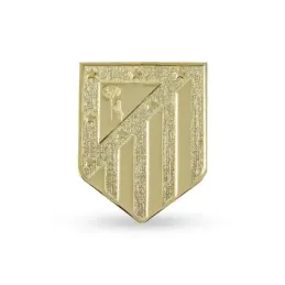 Atlético de Madrid Pin 18 mm. Plata Ley 925m chapado oro escudo actua