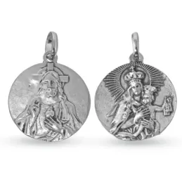 Escapulario Sagrado Corazón de Jesús Virgen del Carmen Málaga Medalla