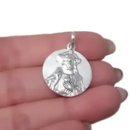 Escapulario Sagrado Corazón de Jesús Virgen del Carmen Málaga Medalla