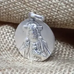Escapulario Sagrado Corazón de Jesús Virgen del Carmen Málaga Medalla
